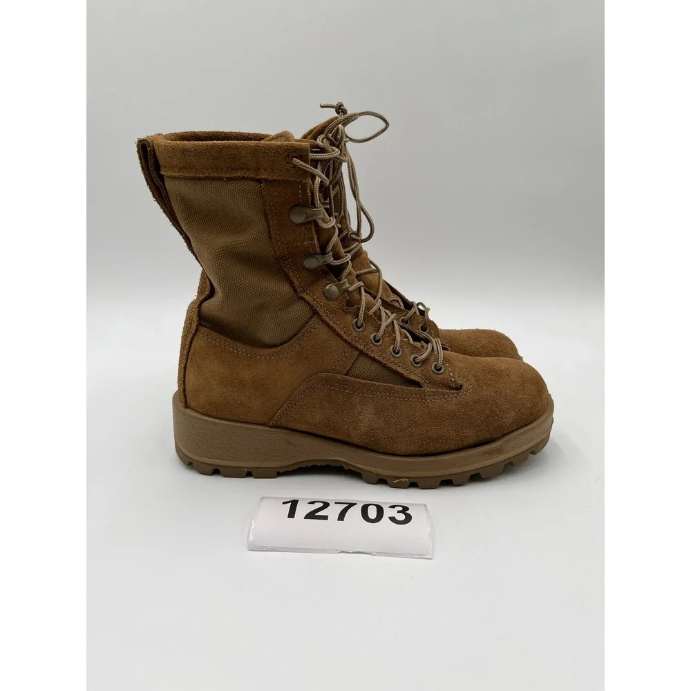 Belleville Combat Boots Mens 6 R Tan Excellent Gore-Tex Military Tactical 790G